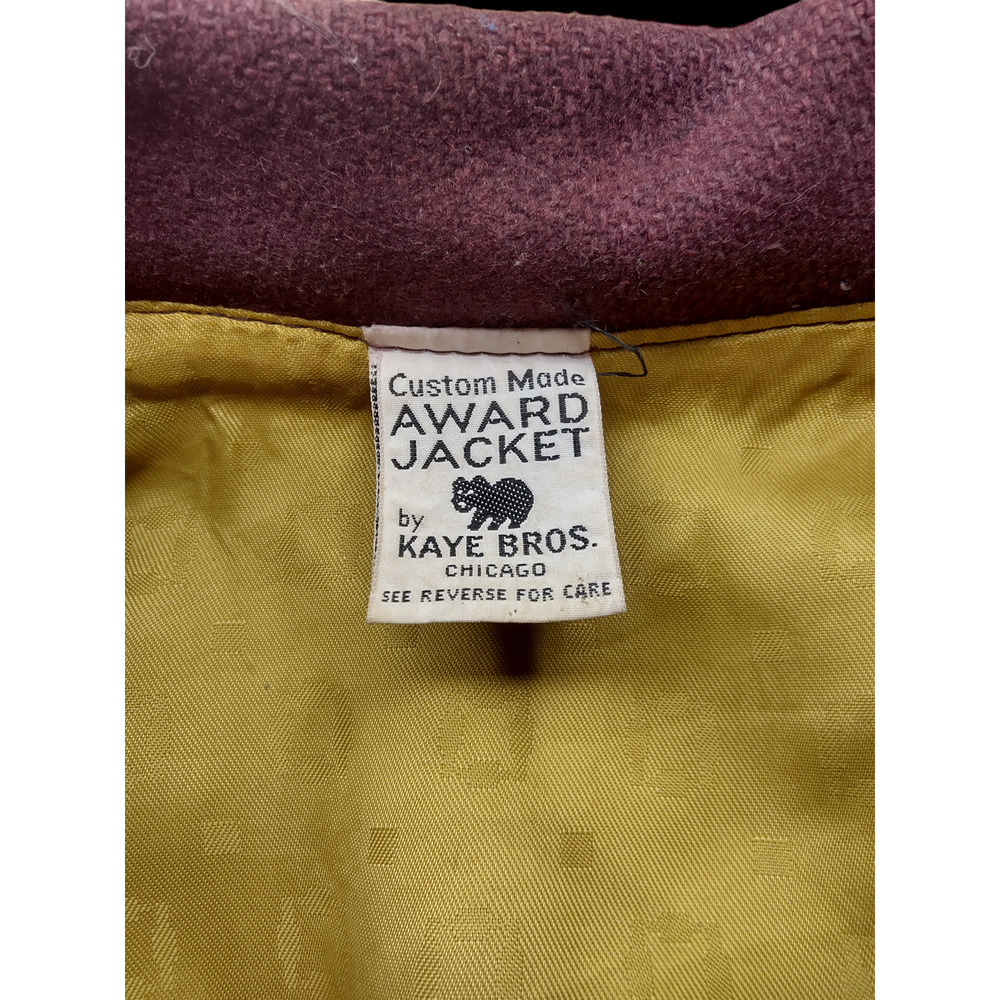 Vintage 70s Kaye Bros Varsity Jacket with Patches Texas Track - Picture 3 of 6